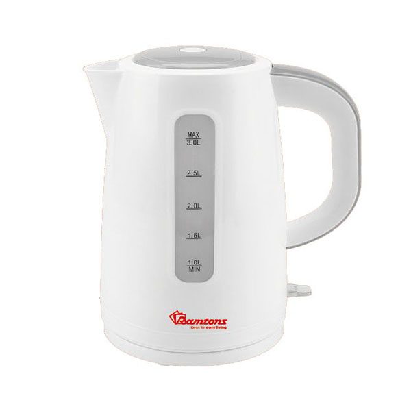Ramtons Corded Electric Kettle 3 Liters White RM/567 Leviticus