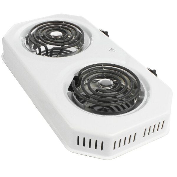 Ramtons Spiral Plate Cooker 2 Burner White RM/253