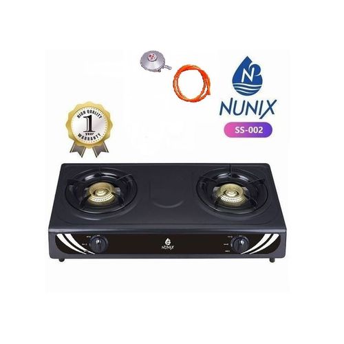Nunix Table Top Double Burner Gas