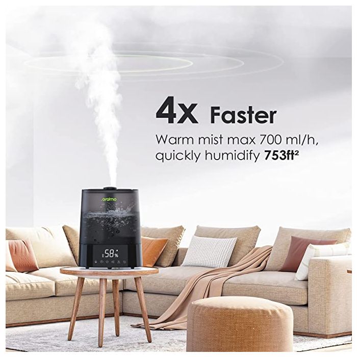 Oraimo Humidifiers Top Fill 6L Capacity