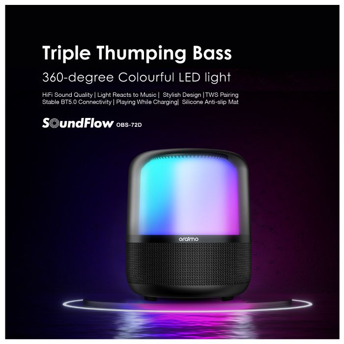 oraimo Colorful Light Triple Thumping Bass