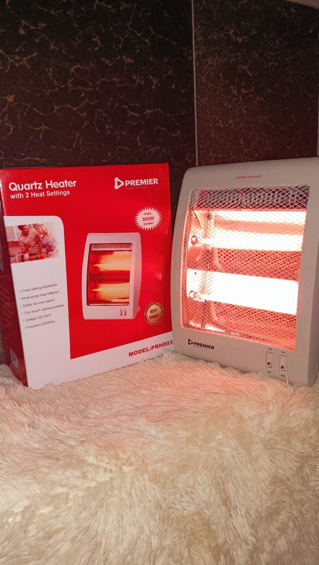 Premier quartz heater two bar heating