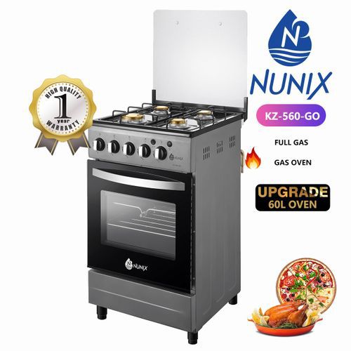 Nunix 4 Gas With Gas Oven