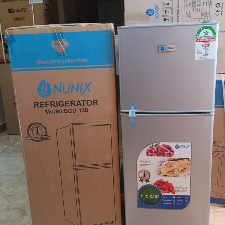 Nunix 138L Double Door Refrigerator