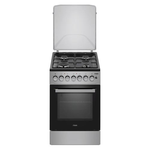 Mika MST5060P4GESL 4 Gas Cooker with Electric Oven