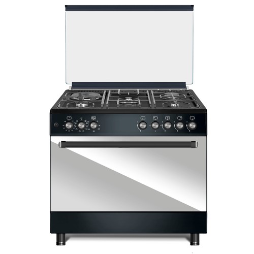 Mika MST9041WEF10PB dual-fuel cooker