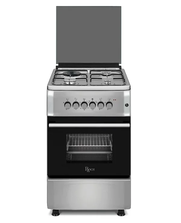 Roch 50x55 3 Gas 1 Electric Cooker Silver