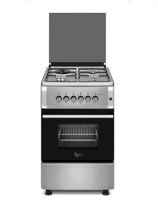 Roch 50x55 3 Gas 1 Electric Cooker Silver
