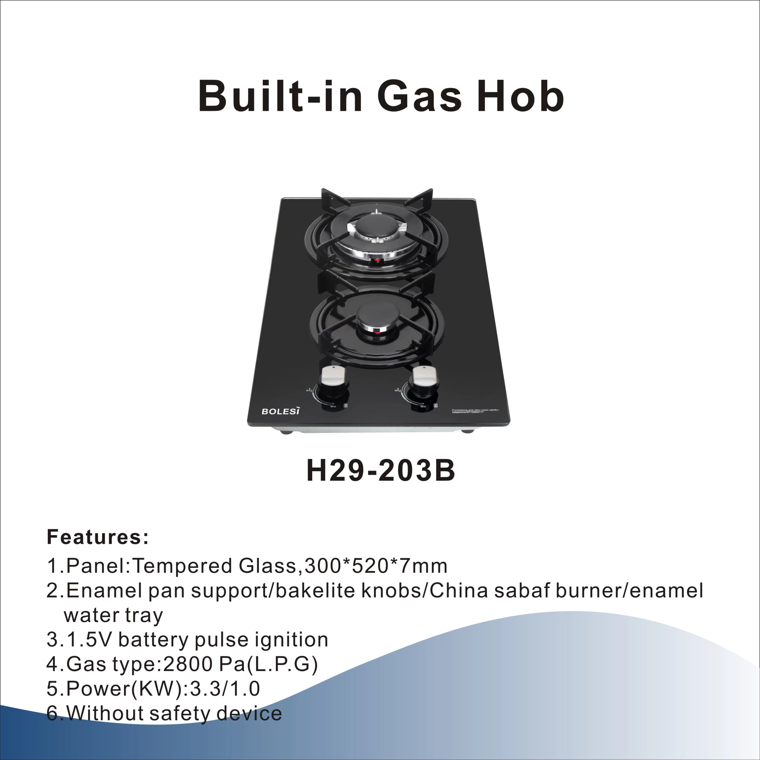 Bolsei HOB-H29-203B Gas Hob