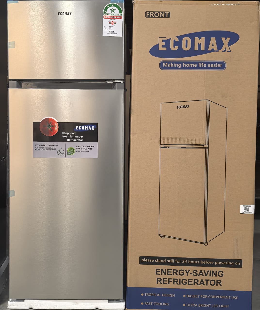 Ecomax 230 Litres Double Door Refrigerator