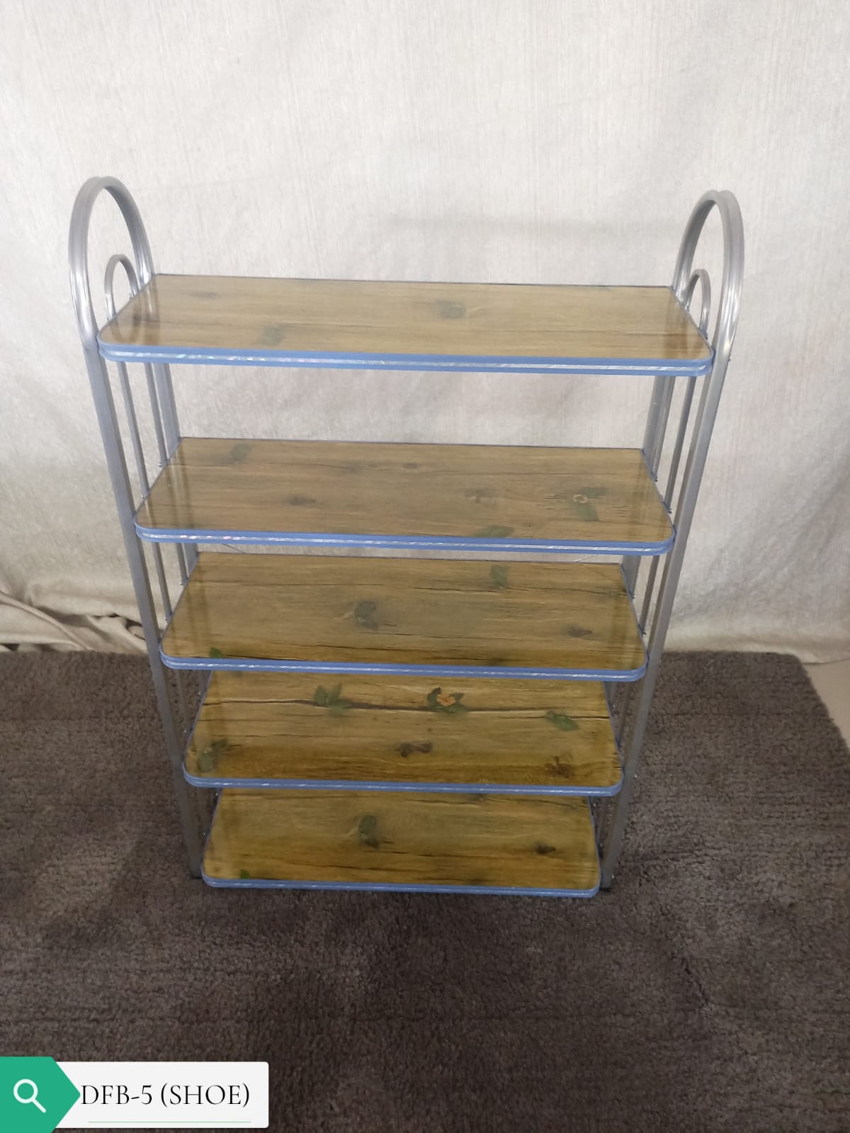 5 Tier Wooden Shoe Rack