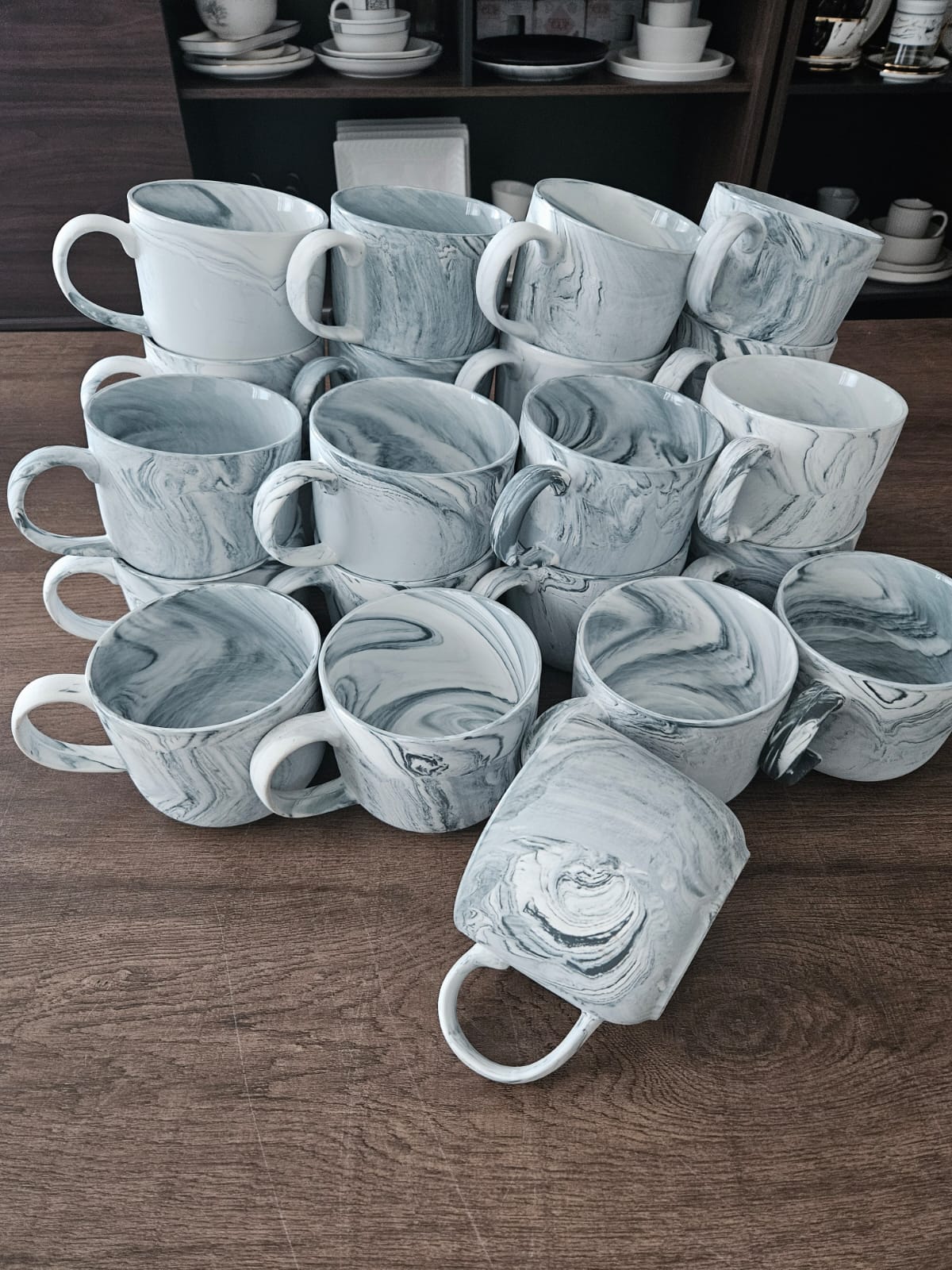 Gray Ceramic Mug Soup