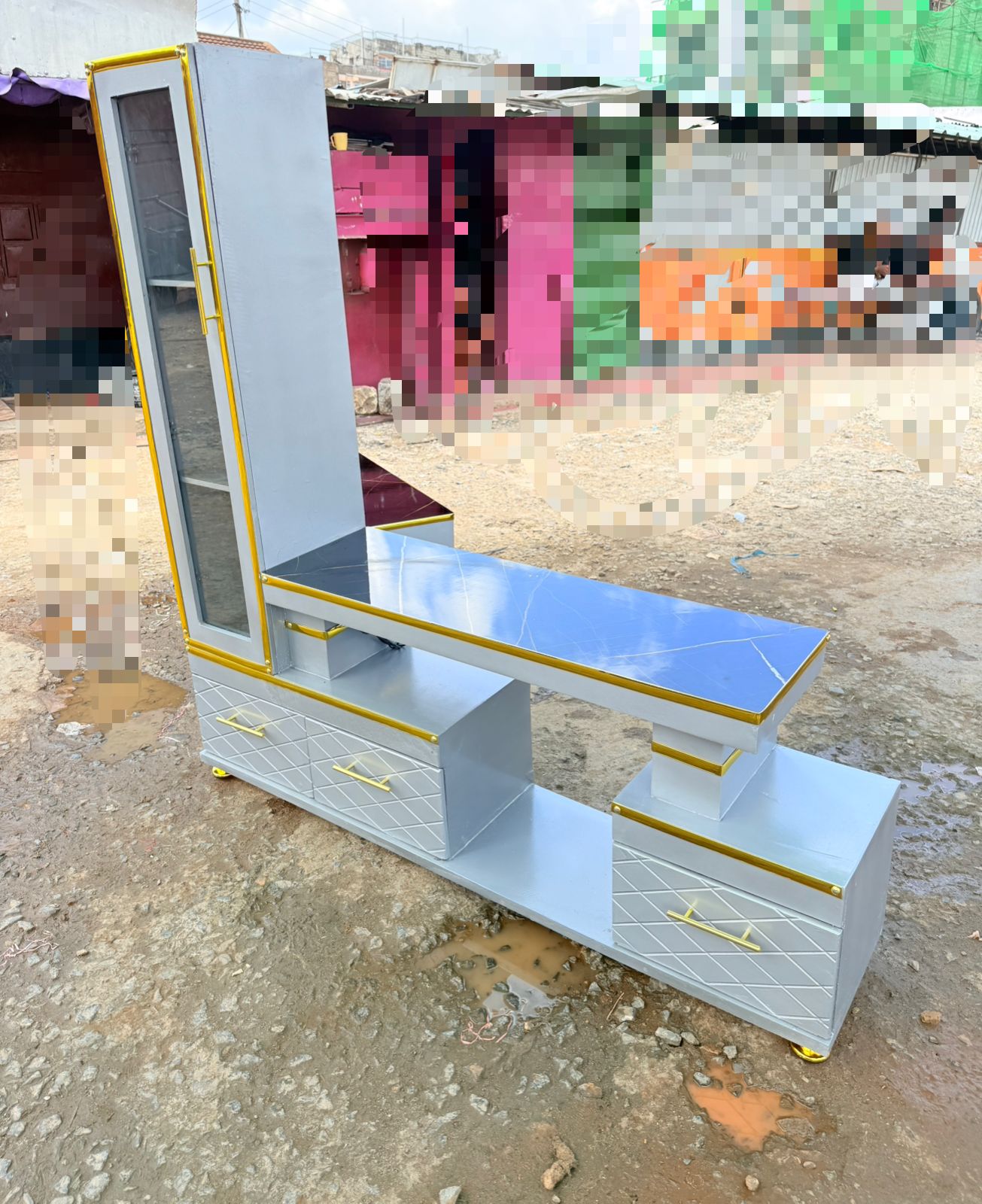 Executive Marble TV Stand