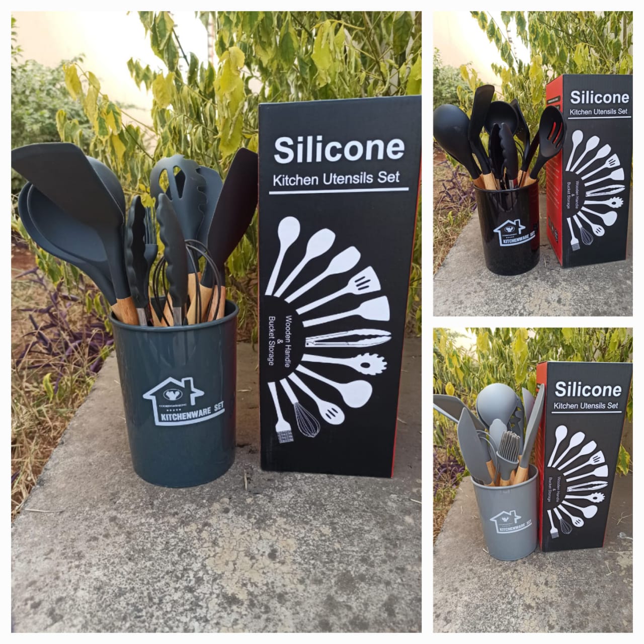 12 Piece Silicone Spoon Set